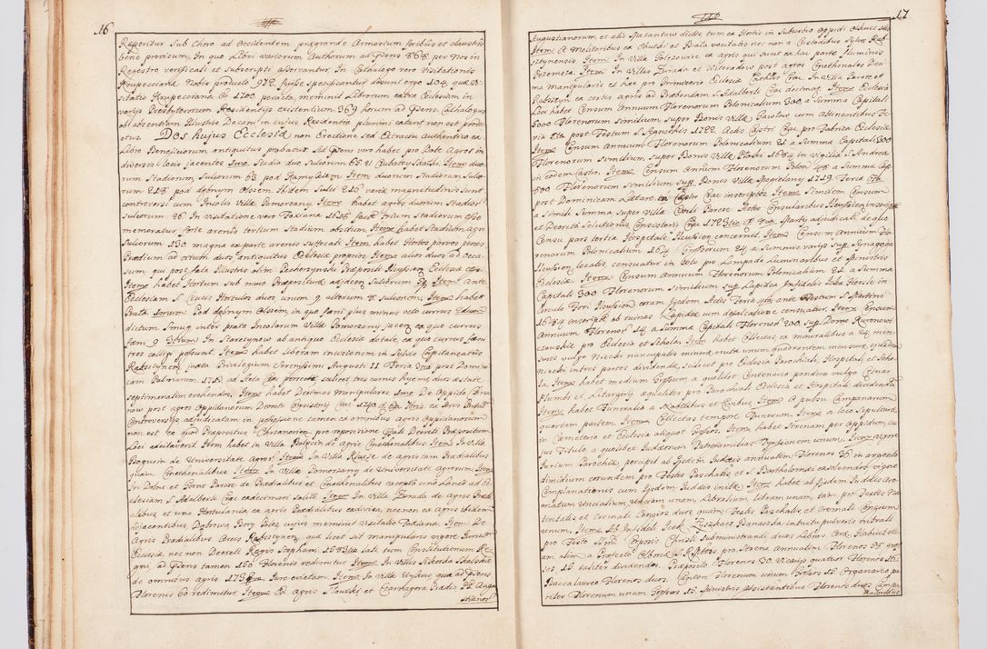 Zdjęcie nr 21 dla obiektu archiwalnego: Status ecclesiarum seu acta visitationis decanatuum Novi Montis et Bythomiensis in Polonia sub auspiciis Fel. regimine Cel. Principis R.D. Andrea Stanislai Kostka comitis in Załuskie Załuski, episcopi Cracoviensis, ducis Severiae, equitis Aquilae Albae, anno quo intra (1747 et 1748) conscripta