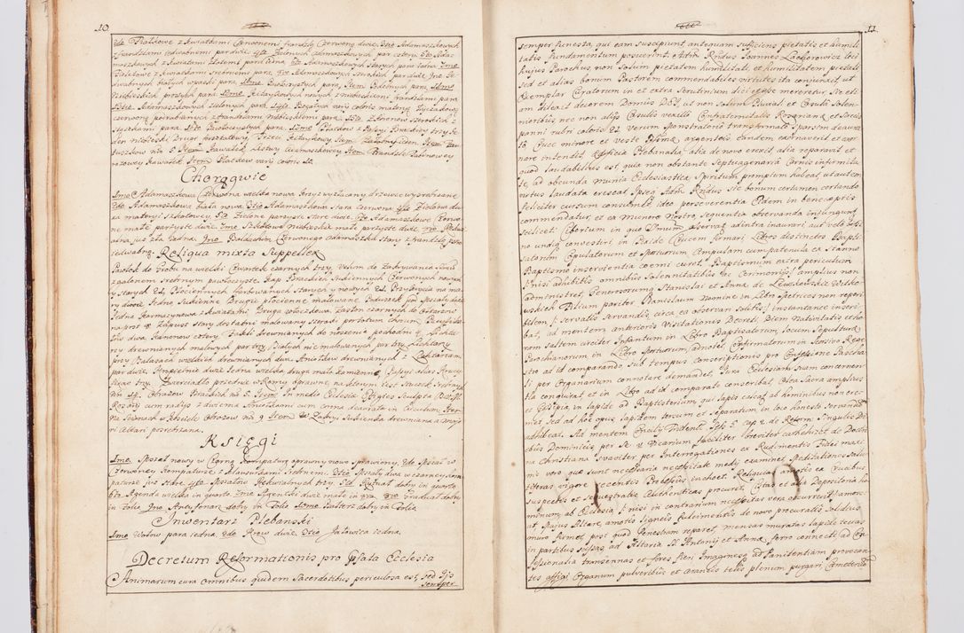 Zdjęcie nr 18 dla obiektu archiwalnego: Status ecclesiarum seu acta visitationis decanatuum Novi Montis et Bythomiensis in Polonia sub auspiciis Fel. regimine Cel. Principis R.D. Andrea Stanislai Kostka comitis in Załuskie Załuski, episcopi Cracoviensis, ducis Severiae, equitis Aquilae Albae, anno quo intra (1747 et 1748) conscripta