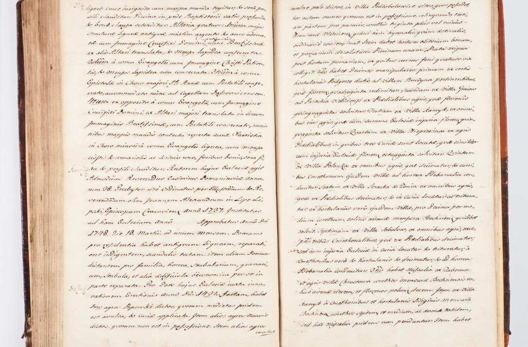 Zdjęcie nr 206 dla obiektu archiwalnego: Acta visitationis decanatuum Dobczycensis et Lipnicensis ex delegatione Cel. Principis R.D. Andrea Stanislai Kostka comitis in Załuskie Załuski, episcopi Cracoviensis ducis Severiae, per Clementem Stanislaum Kostka Herka, Phil. Doctorem et Professorem, Collegam minorem, Ecclesiae Collegiatae Boboviensis custodem, parochiae Droginensis curatum a.D. 1747 die vero 3 mensis Decembris inchoata et 1748 die 22 mensis Martii expeditae