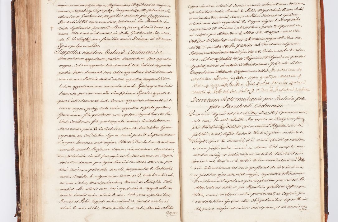 Zdjęcie nr 200 dla obiektu archiwalnego: Acta visitationis decanatuum Dobczycensis et Lipnicensis ex delegatione Cel. Principis R.D. Andrea Stanislai Kostka comitis in Załuskie Załuski, episcopi Cracoviensis ducis Severiae, per Clementem Stanislaum Kostka Herka, Phil. Doctorem et Professorem, Collegam minorem, Ecclesiae Collegiatae Boboviensis custodem, parochiae Droginensis curatum a.D. 1747 die vero 3 mensis Decembris inchoata et 1748 die 22 mensis Martii expeditae