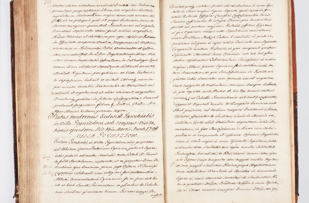 Zdjęcie nr 201 dla obiektu archiwalnego: Acta visitationis decanatuum Dobczycensis et Lipnicensis ex delegatione Cel. Principis R.D. Andrea Stanislai Kostka comitis in Załuskie Załuski, episcopi Cracoviensis ducis Severiae, per Clementem Stanislaum Kostka Herka, Phil. Doctorem et Professorem, Collegam minorem, Ecclesiae Collegiatae Boboviensis custodem, parochiae Droginensis curatum a.D. 1747 die vero 3 mensis Decembris inchoata et 1748 die 22 mensis Martii expeditae