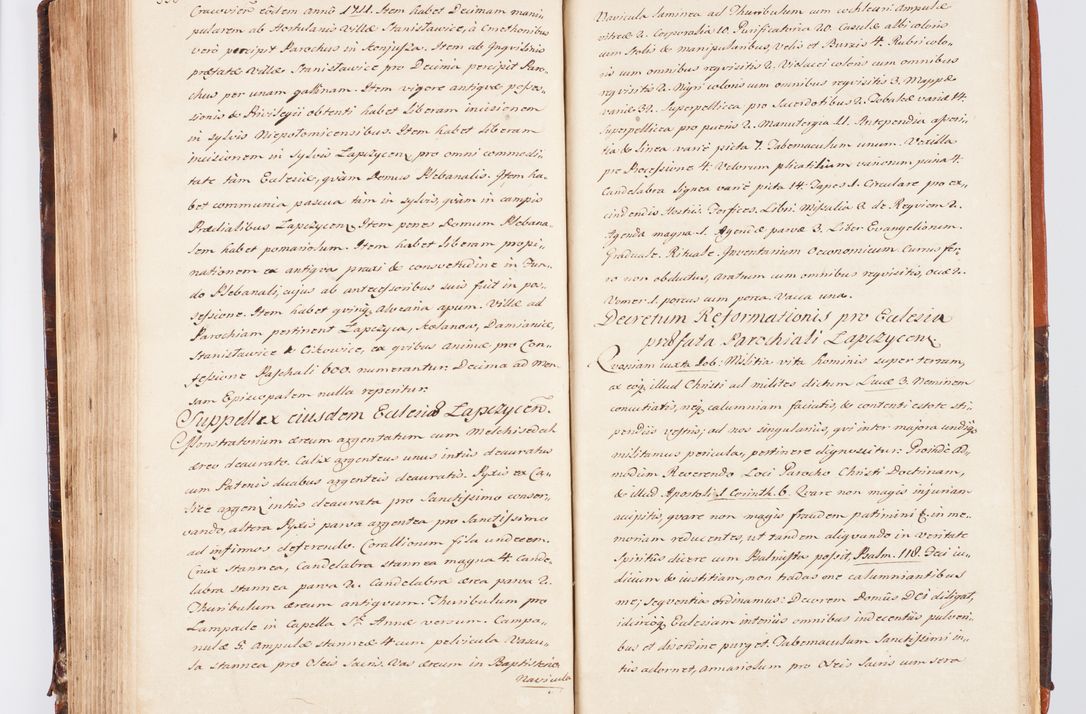 Zdjęcie nr 196 dla obiektu archiwalnego: Acta visitationis decanatuum Dobczycensis et Lipnicensis ex delegatione Cel. Principis R.D. Andrea Stanislai Kostka comitis in Załuskie Załuski, episcopi Cracoviensis ducis Severiae, per Clementem Stanislaum Kostka Herka, Phil. Doctorem et Professorem, Collegam minorem, Ecclesiae Collegiatae Boboviensis custodem, parochiae Droginensis curatum a.D. 1747 die vero 3 mensis Decembris inchoata et 1748 die 22 mensis Martii expeditae