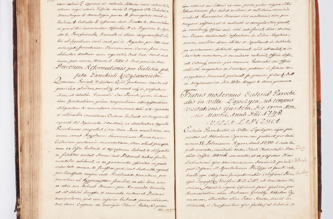 Zdjęcie nr 193 dla obiektu archiwalnego: Acta visitationis decanatuum Dobczycensis et Lipnicensis ex delegatione Cel. Principis R.D. Andrea Stanislai Kostka comitis in Załuskie Załuski, episcopi Cracoviensis ducis Severiae, per Clementem Stanislaum Kostka Herka, Phil. Doctorem et Professorem, Collegam minorem, Ecclesiae Collegiatae Boboviensis custodem, parochiae Droginensis curatum a.D. 1747 die vero 3 mensis Decembris inchoata et 1748 die 22 mensis Martii expeditae
