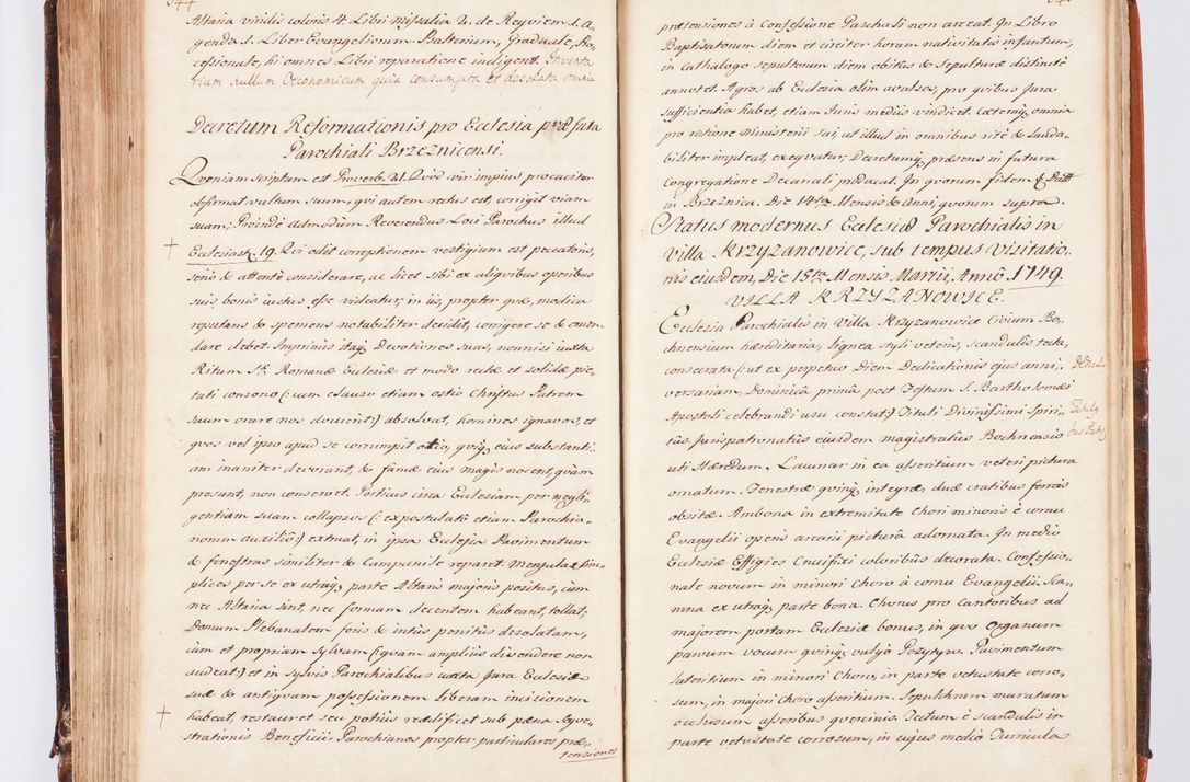 Zdjęcie nr 190 dla obiektu archiwalnego: Acta visitationis decanatuum Dobczycensis et Lipnicensis ex delegatione Cel. Principis R.D. Andrea Stanislai Kostka comitis in Załuskie Załuski, episcopi Cracoviensis ducis Severiae, per Clementem Stanislaum Kostka Herka, Phil. Doctorem et Professorem, Collegam minorem, Ecclesiae Collegiatae Boboviensis custodem, parochiae Droginensis curatum a.D. 1747 die vero 3 mensis Decembris inchoata et 1748 die 22 mensis Martii expeditae