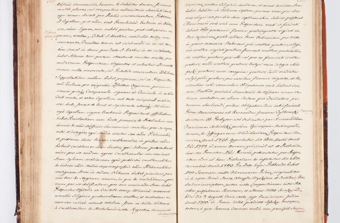Zdjęcie nr 183 dla obiektu archiwalnego: Acta visitationis decanatuum Dobczycensis et Lipnicensis ex delegatione Cel. Principis R.D. Andrea Stanislai Kostka comitis in Załuskie Załuski, episcopi Cracoviensis ducis Severiae, per Clementem Stanislaum Kostka Herka, Phil. Doctorem et Professorem, Collegam minorem, Ecclesiae Collegiatae Boboviensis custodem, parochiae Droginensis curatum a.D. 1747 die vero 3 mensis Decembris inchoata et 1748 die 22 mensis Martii expeditae
