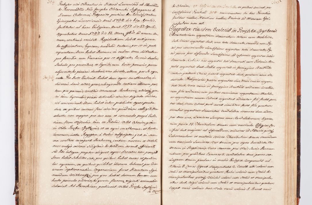 Zdjęcie nr 169 dla obiektu archiwalnego: Acta visitationis decanatuum Dobczycensis et Lipnicensis ex delegatione Cel. Principis R.D. Andrea Stanislai Kostka comitis in Załuskie Załuski, episcopi Cracoviensis ducis Severiae, per Clementem Stanislaum Kostka Herka, Phil. Doctorem et Professorem, Collegam minorem, Ecclesiae Collegiatae Boboviensis custodem, parochiae Droginensis curatum a.D. 1747 die vero 3 mensis Decembris inchoata et 1748 die 22 mensis Martii expeditae