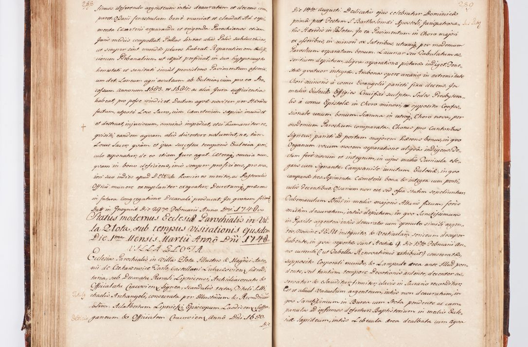 Zdjęcie nr 160 dla obiektu archiwalnego: Acta visitationis decanatuum Dobczycensis et Lipnicensis ex delegatione Cel. Principis R.D. Andrea Stanislai Kostka comitis in Załuskie Załuski, episcopi Cracoviensis ducis Severiae, per Clementem Stanislaum Kostka Herka, Phil. Doctorem et Professorem, Collegam minorem, Ecclesiae Collegiatae Boboviensis custodem, parochiae Droginensis curatum a.D. 1747 die vero 3 mensis Decembris inchoata et 1748 die 22 mensis Martii expeditae