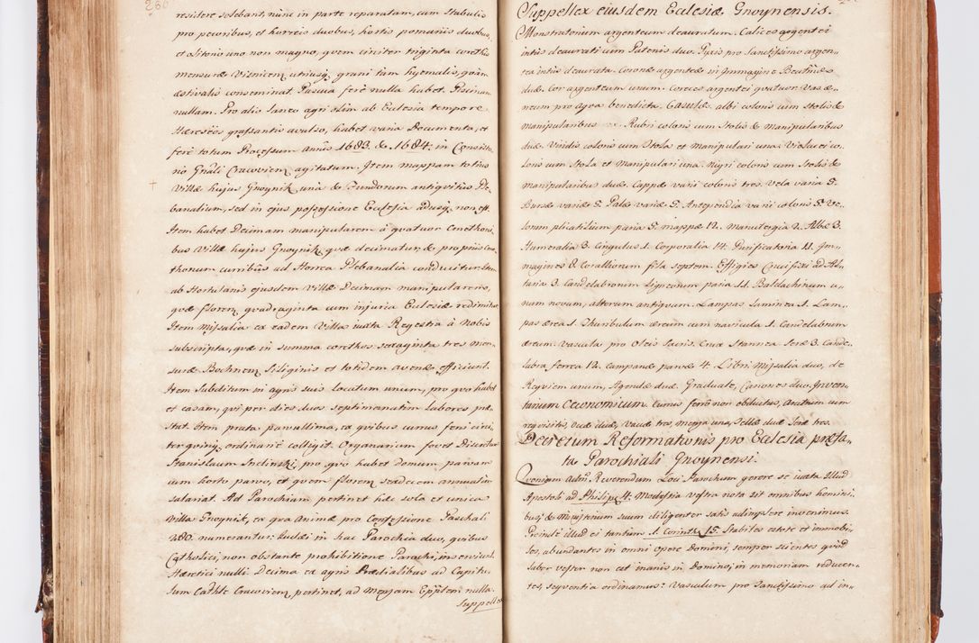 Zdjęcie nr 159 dla obiektu archiwalnego: Acta visitationis decanatuum Dobczycensis et Lipnicensis ex delegatione Cel. Principis R.D. Andrea Stanislai Kostka comitis in Załuskie Załuski, episcopi Cracoviensis ducis Severiae, per Clementem Stanislaum Kostka Herka, Phil. Doctorem et Professorem, Collegam minorem, Ecclesiae Collegiatae Boboviensis custodem, parochiae Droginensis curatum a.D. 1747 die vero 3 mensis Decembris inchoata et 1748 die 22 mensis Martii expeditae