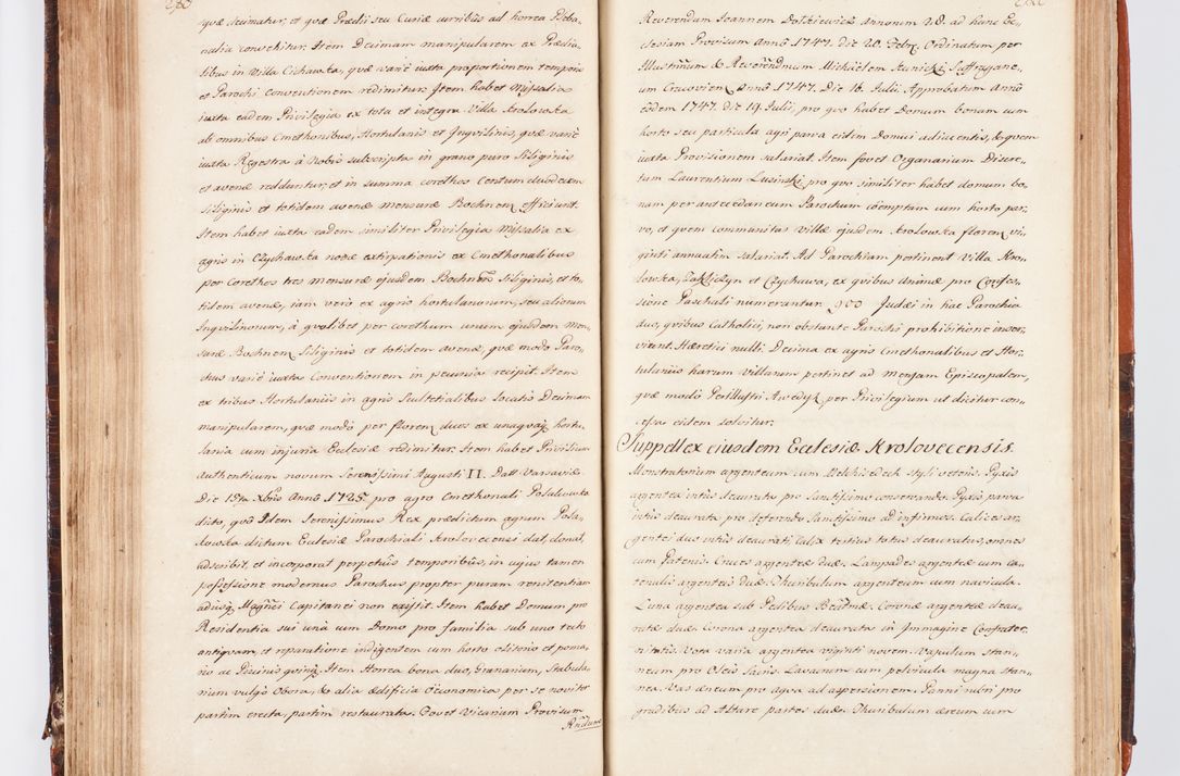 Zdjęcie nr 156 dla obiektu archiwalnego: Acta visitationis decanatuum Dobczycensis et Lipnicensis ex delegatione Cel. Principis R.D. Andrea Stanislai Kostka comitis in Załuskie Załuski, episcopi Cracoviensis ducis Severiae, per Clementem Stanislaum Kostka Herka, Phil. Doctorem et Professorem, Collegam minorem, Ecclesiae Collegiatae Boboviensis custodem, parochiae Droginensis curatum a.D. 1747 die vero 3 mensis Decembris inchoata et 1748 die 22 mensis Martii expeditae