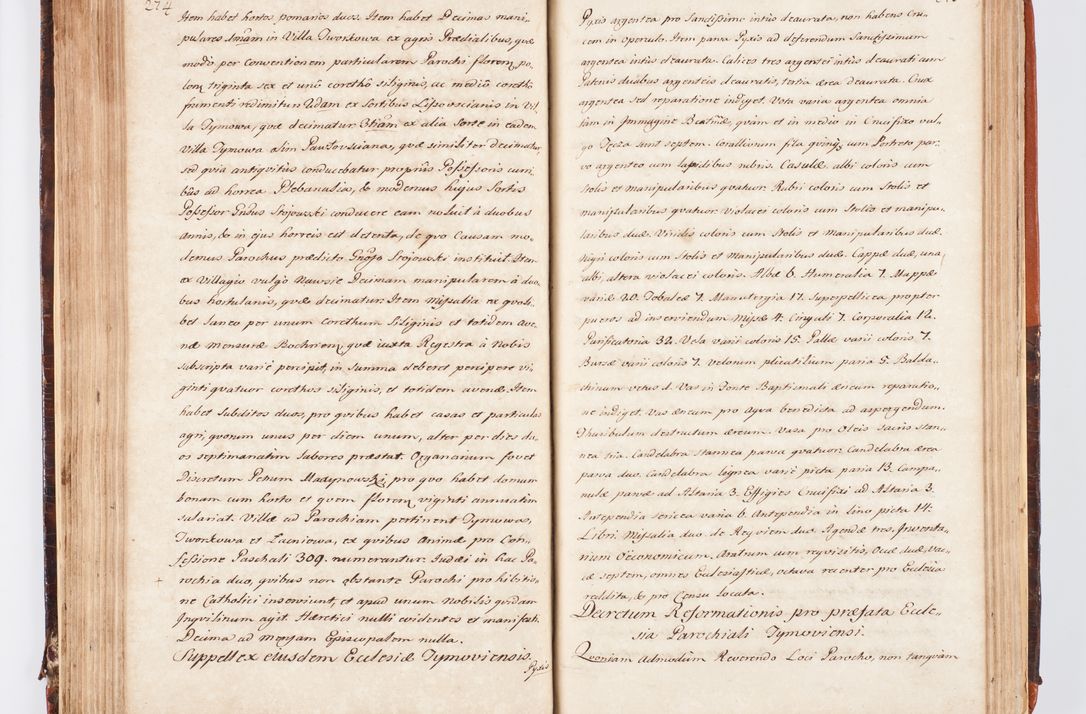 Zdjęcie nr 153 dla obiektu archiwalnego: Acta visitationis decanatuum Dobczycensis et Lipnicensis ex delegatione Cel. Principis R.D. Andrea Stanislai Kostka comitis in Załuskie Załuski, episcopi Cracoviensis ducis Severiae, per Clementem Stanislaum Kostka Herka, Phil. Doctorem et Professorem, Collegam minorem, Ecclesiae Collegiatae Boboviensis custodem, parochiae Droginensis curatum a.D. 1747 die vero 3 mensis Decembris inchoata et 1748 die 22 mensis Martii expeditae