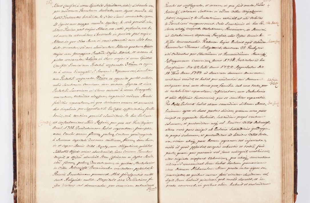 Zdjęcie nr 148 dla obiektu archiwalnego: Acta visitationis decanatuum Dobczycensis et Lipnicensis ex delegatione Cel. Principis R.D. Andrea Stanislai Kostka comitis in Załuskie Załuski, episcopi Cracoviensis ducis Severiae, per Clementem Stanislaum Kostka Herka, Phil. Doctorem et Professorem, Collegam minorem, Ecclesiae Collegiatae Boboviensis custodem, parochiae Droginensis curatum a.D. 1747 die vero 3 mensis Decembris inchoata et 1748 die 22 mensis Martii expeditae