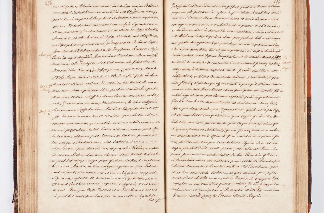 Zdjęcie nr 145 dla obiektu archiwalnego: Acta visitationis decanatuum Dobczycensis et Lipnicensis ex delegatione Cel. Principis R.D. Andrea Stanislai Kostka comitis in Załuskie Załuski, episcopi Cracoviensis ducis Severiae, per Clementem Stanislaum Kostka Herka, Phil. Doctorem et Professorem, Collegam minorem, Ecclesiae Collegiatae Boboviensis custodem, parochiae Droginensis curatum a.D. 1747 die vero 3 mensis Decembris inchoata et 1748 die 22 mensis Martii expeditae