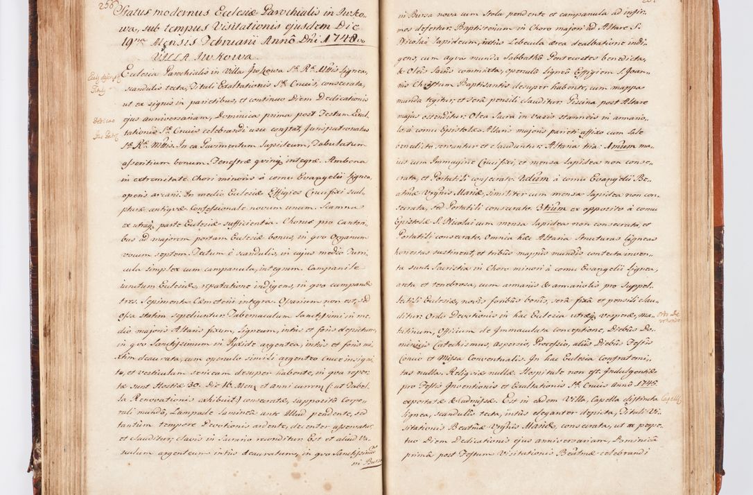 Zdjęcie nr 144 dla obiektu archiwalnego: Acta visitationis decanatuum Dobczycensis et Lipnicensis ex delegatione Cel. Principis R.D. Andrea Stanislai Kostka comitis in Załuskie Załuski, episcopi Cracoviensis ducis Severiae, per Clementem Stanislaum Kostka Herka, Phil. Doctorem et Professorem, Collegam minorem, Ecclesiae Collegiatae Boboviensis custodem, parochiae Droginensis curatum a.D. 1747 die vero 3 mensis Decembris inchoata et 1748 die 22 mensis Martii expeditae