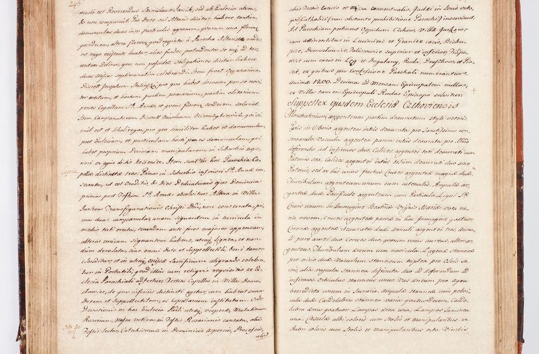 Zdjęcie nr 139 dla obiektu archiwalnego: Acta visitationis decanatuum Dobczycensis et Lipnicensis ex delegatione Cel. Principis R.D. Andrea Stanislai Kostka comitis in Załuskie Załuski, episcopi Cracoviensis ducis Severiae, per Clementem Stanislaum Kostka Herka, Phil. Doctorem et Professorem, Collegam minorem, Ecclesiae Collegiatae Boboviensis custodem, parochiae Droginensis curatum a.D. 1747 die vero 3 mensis Decembris inchoata et 1748 die 22 mensis Martii expeditae