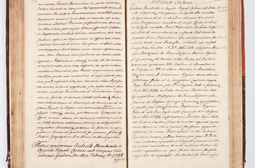 Zdjęcie nr 133 dla obiektu archiwalnego: Acta visitationis decanatuum Dobczycensis et Lipnicensis ex delegatione Cel. Principis R.D. Andrea Stanislai Kostka comitis in Załuskie Załuski, episcopi Cracoviensis ducis Severiae, per Clementem Stanislaum Kostka Herka, Phil. Doctorem et Professorem, Collegam minorem, Ecclesiae Collegiatae Boboviensis custodem, parochiae Droginensis curatum a.D. 1747 die vero 3 mensis Decembris inchoata et 1748 die 22 mensis Martii expeditae