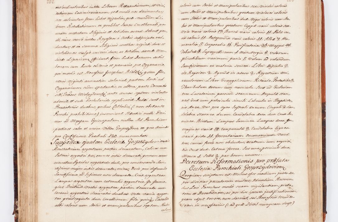 Zdjęcie nr 131 dla obiektu archiwalnego: Acta visitationis decanatuum Dobczycensis et Lipnicensis ex delegatione Cel. Principis R.D. Andrea Stanislai Kostka comitis in Załuskie Załuski, episcopi Cracoviensis ducis Severiae, per Clementem Stanislaum Kostka Herka, Phil. Doctorem et Professorem, Collegam minorem, Ecclesiae Collegiatae Boboviensis custodem, parochiae Droginensis curatum a.D. 1747 die vero 3 mensis Decembris inchoata et 1748 die 22 mensis Martii expeditae