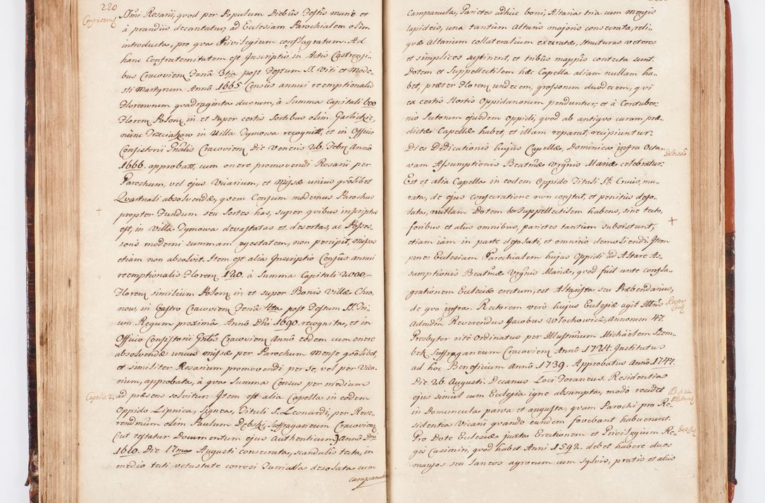 Zdjęcie nr 125 dla obiektu archiwalnego: Acta visitationis decanatuum Dobczycensis et Lipnicensis ex delegatione Cel. Principis R.D. Andrea Stanislai Kostka comitis in Załuskie Załuski, episcopi Cracoviensis ducis Severiae, per Clementem Stanislaum Kostka Herka, Phil. Doctorem et Professorem, Collegam minorem, Ecclesiae Collegiatae Boboviensis custodem, parochiae Droginensis curatum a.D. 1747 die vero 3 mensis Decembris inchoata et 1748 die 22 mensis Martii expeditae