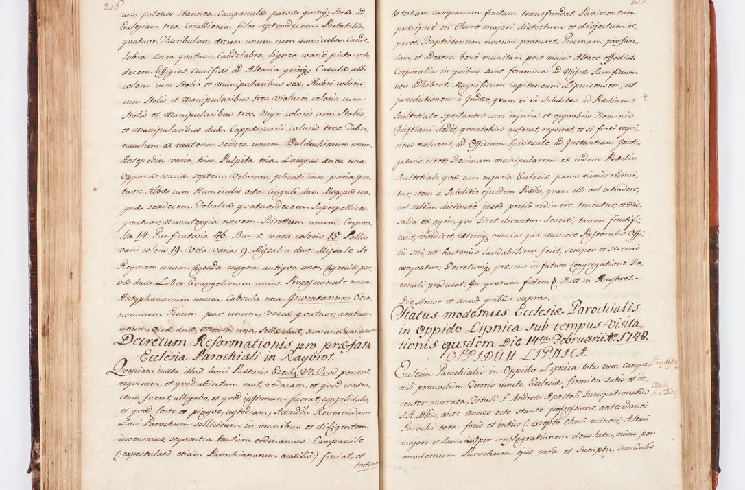 Zdjęcie nr 123 dla obiektu archiwalnego: Acta visitationis decanatuum Dobczycensis et Lipnicensis ex delegatione Cel. Principis R.D. Andrea Stanislai Kostka comitis in Załuskie Załuski, episcopi Cracoviensis ducis Severiae, per Clementem Stanislaum Kostka Herka, Phil. Doctorem et Professorem, Collegam minorem, Ecclesiae Collegiatae Boboviensis custodem, parochiae Droginensis curatum a.D. 1747 die vero 3 mensis Decembris inchoata et 1748 die 22 mensis Martii expeditae