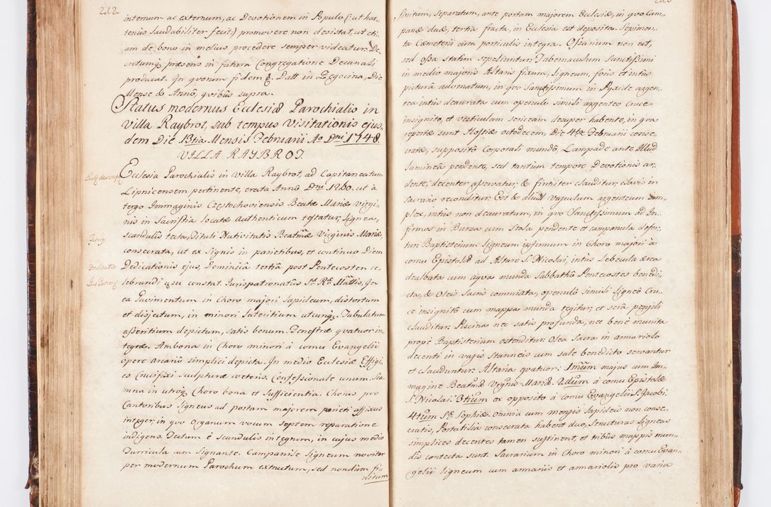 Zdjęcie nr 121 dla obiektu archiwalnego: Acta visitationis decanatuum Dobczycensis et Lipnicensis ex delegatione Cel. Principis R.D. Andrea Stanislai Kostka comitis in Załuskie Załuski, episcopi Cracoviensis ducis Severiae, per Clementem Stanislaum Kostka Herka, Phil. Doctorem et Professorem, Collegam minorem, Ecclesiae Collegiatae Boboviensis custodem, parochiae Droginensis curatum a.D. 1747 die vero 3 mensis Decembris inchoata et 1748 die 22 mensis Martii expeditae