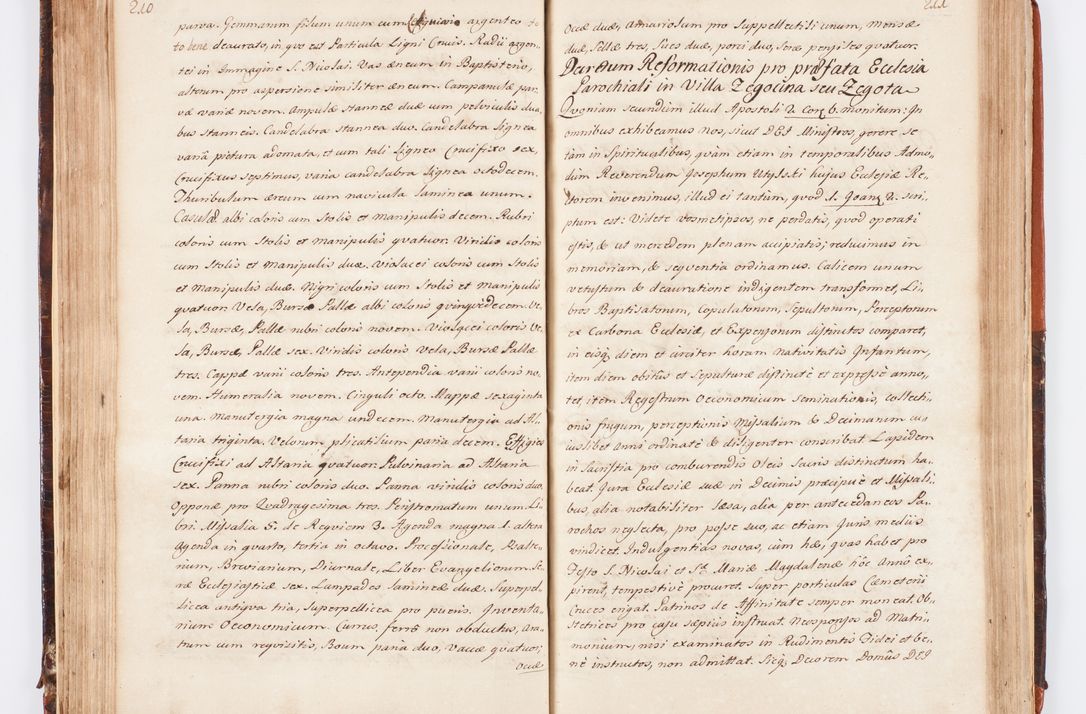 Zdjęcie nr 120 dla obiektu archiwalnego: Acta visitationis decanatuum Dobczycensis et Lipnicensis ex delegatione Cel. Principis R.D. Andrea Stanislai Kostka comitis in Załuskie Załuski, episcopi Cracoviensis ducis Severiae, per Clementem Stanislaum Kostka Herka, Phil. Doctorem et Professorem, Collegam minorem, Ecclesiae Collegiatae Boboviensis custodem, parochiae Droginensis curatum a.D. 1747 die vero 3 mensis Decembris inchoata et 1748 die 22 mensis Martii expeditae