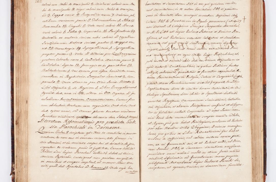 Zdjęcie nr 116 dla obiektu archiwalnego: Acta visitationis decanatuum Dobczycensis et Lipnicensis ex delegatione Cel. Principis R.D. Andrea Stanislai Kostka comitis in Załuskie Załuski, episcopi Cracoviensis ducis Severiae, per Clementem Stanislaum Kostka Herka, Phil. Doctorem et Professorem, Collegam minorem, Ecclesiae Collegiatae Boboviensis custodem, parochiae Droginensis curatum a.D. 1747 die vero 3 mensis Decembris inchoata et 1748 die 22 mensis Martii expeditae