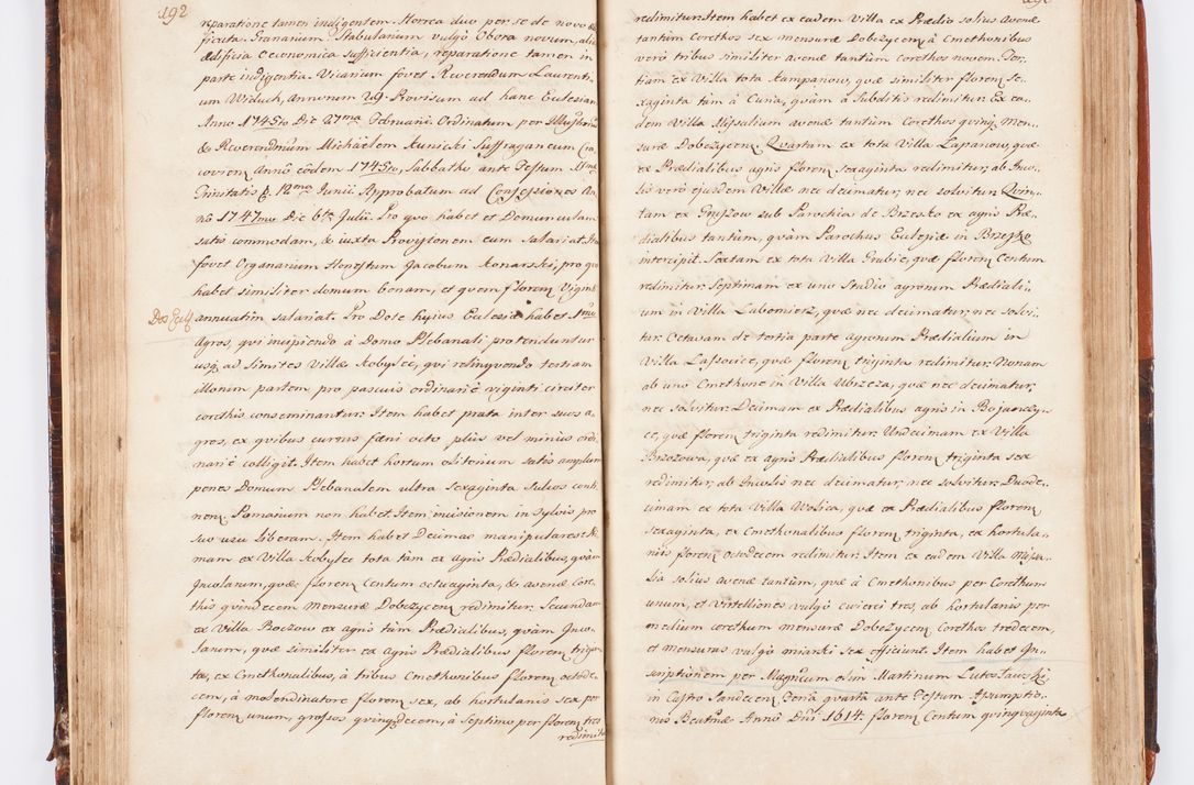 Zdjęcie nr 111 dla obiektu archiwalnego: Acta visitationis decanatuum Dobczycensis et Lipnicensis ex delegatione Cel. Principis R.D. Andrea Stanislai Kostka comitis in Załuskie Załuski, episcopi Cracoviensis ducis Severiae, per Clementem Stanislaum Kostka Herka, Phil. Doctorem et Professorem, Collegam minorem, Ecclesiae Collegiatae Boboviensis custodem, parochiae Droginensis curatum a.D. 1747 die vero 3 mensis Decembris inchoata et 1748 die 22 mensis Martii expeditae