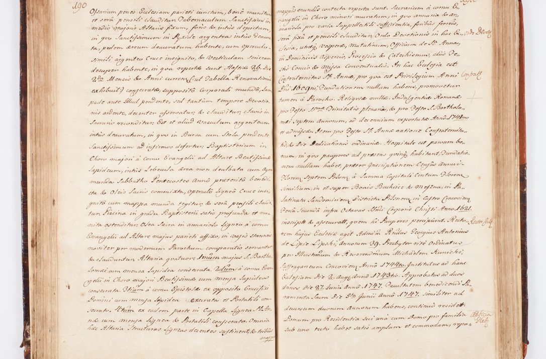 Zdjęcie nr 110 dla obiektu archiwalnego: Acta visitationis decanatuum Dobczycensis et Lipnicensis ex delegatione Cel. Principis R.D. Andrea Stanislai Kostka comitis in Załuskie Załuski, episcopi Cracoviensis ducis Severiae, per Clementem Stanislaum Kostka Herka, Phil. Doctorem et Professorem, Collegam minorem, Ecclesiae Collegiatae Boboviensis custodem, parochiae Droginensis curatum a.D. 1747 die vero 3 mensis Decembris inchoata et 1748 die 22 mensis Martii expeditae