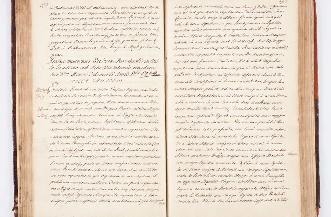 Zdjęcie nr 106 dla obiektu archiwalnego: Acta visitationis decanatuum Dobczycensis et Lipnicensis ex delegatione Cel. Principis R.D. Andrea Stanislai Kostka comitis in Załuskie Załuski, episcopi Cracoviensis ducis Severiae, per Clementem Stanislaum Kostka Herka, Phil. Doctorem et Professorem, Collegam minorem, Ecclesiae Collegiatae Boboviensis custodem, parochiae Droginensis curatum a.D. 1747 die vero 3 mensis Decembris inchoata et 1748 die 22 mensis Martii expeditae