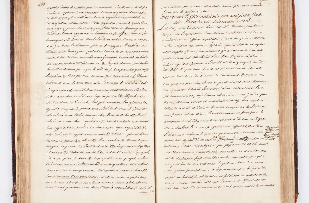 Zdjęcie nr 105 dla obiektu archiwalnego: Acta visitationis decanatuum Dobczycensis et Lipnicensis ex delegatione Cel. Principis R.D. Andrea Stanislai Kostka comitis in Załuskie Załuski, episcopi Cracoviensis ducis Severiae, per Clementem Stanislaum Kostka Herka, Phil. Doctorem et Professorem, Collegam minorem, Ecclesiae Collegiatae Boboviensis custodem, parochiae Droginensis curatum a.D. 1747 die vero 3 mensis Decembris inchoata et 1748 die 22 mensis Martii expeditae