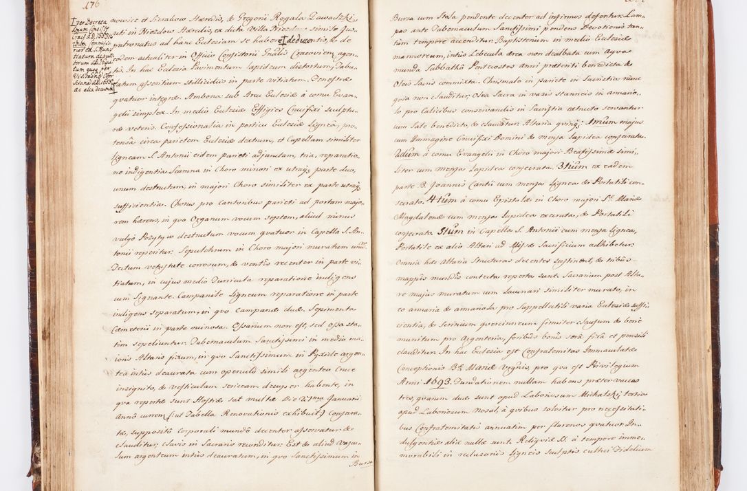 Zdjęcie nr 103 dla obiektu archiwalnego: Acta visitationis decanatuum Dobczycensis et Lipnicensis ex delegatione Cel. Principis R.D. Andrea Stanislai Kostka comitis in Załuskie Załuski, episcopi Cracoviensis ducis Severiae, per Clementem Stanislaum Kostka Herka, Phil. Doctorem et Professorem, Collegam minorem, Ecclesiae Collegiatae Boboviensis custodem, parochiae Droginensis curatum a.D. 1747 die vero 3 mensis Decembris inchoata et 1748 die 22 mensis Martii expeditae