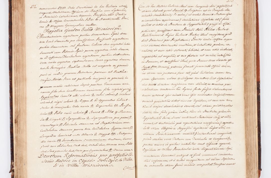 Zdjęcie nr 101 dla obiektu archiwalnego: Acta visitationis decanatuum Dobczycensis et Lipnicensis ex delegatione Cel. Principis R.D. Andrea Stanislai Kostka comitis in Załuskie Załuski, episcopi Cracoviensis ducis Severiae, per Clementem Stanislaum Kostka Herka, Phil. Doctorem et Professorem, Collegam minorem, Ecclesiae Collegiatae Boboviensis custodem, parochiae Droginensis curatum a.D. 1747 die vero 3 mensis Decembris inchoata et 1748 die 22 mensis Martii expeditae