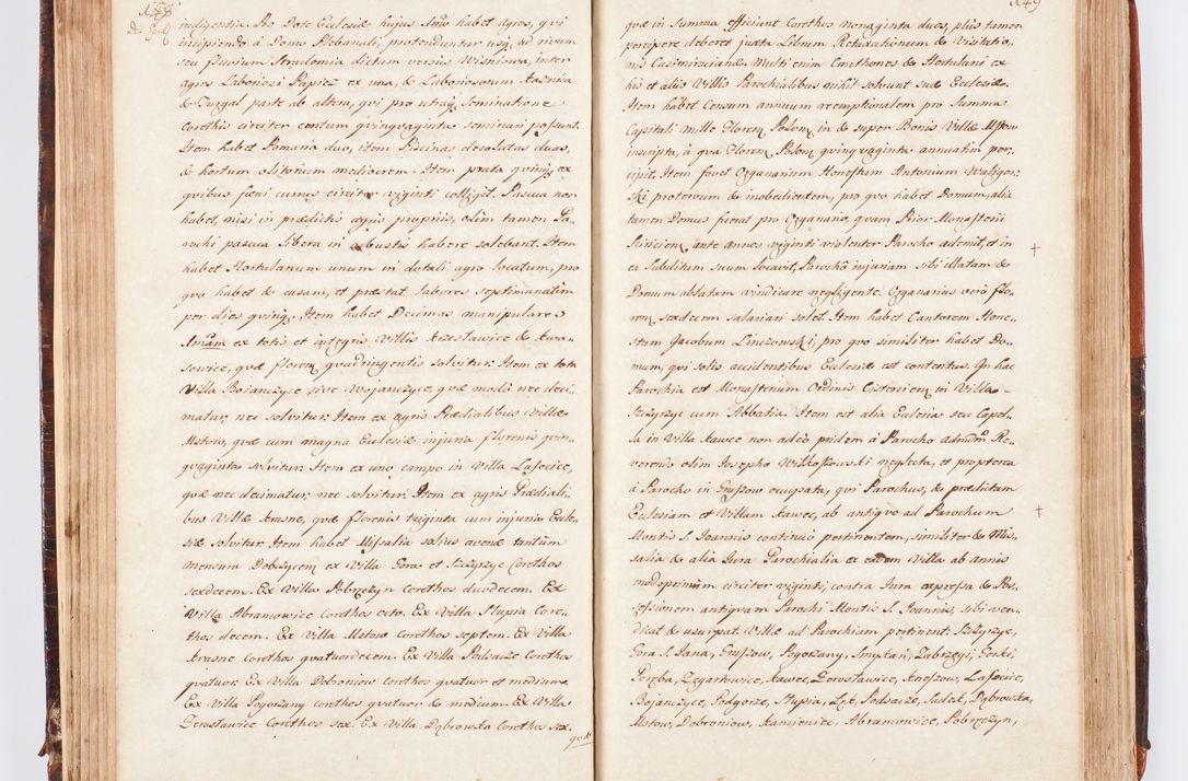 Zdjęcie nr 88 dla obiektu archiwalnego: Acta visitationis decanatuum Dobczycensis et Lipnicensis ex delegatione Cel. Principis R.D. Andrea Stanislai Kostka comitis in Załuskie Załuski, episcopi Cracoviensis ducis Severiae, per Clementem Stanislaum Kostka Herka, Phil. Doctorem et Professorem, Collegam minorem, Ecclesiae Collegiatae Boboviensis custodem, parochiae Droginensis curatum a.D. 1747 die vero 3 mensis Decembris inchoata et 1748 die 22 mensis Martii expeditae