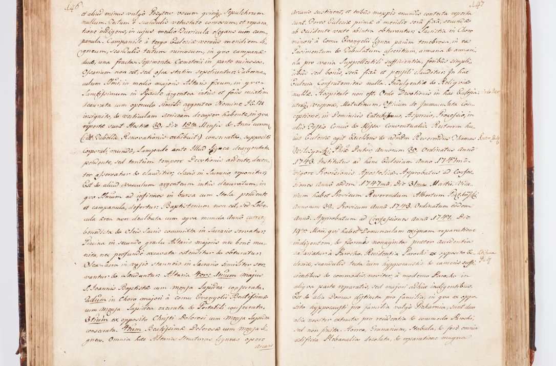 Zdjęcie nr 87 dla obiektu archiwalnego: Acta visitationis decanatuum Dobczycensis et Lipnicensis ex delegatione Cel. Principis R.D. Andrea Stanislai Kostka comitis in Załuskie Załuski, episcopi Cracoviensis ducis Severiae, per Clementem Stanislaum Kostka Herka, Phil. Doctorem et Professorem, Collegam minorem, Ecclesiae Collegiatae Boboviensis custodem, parochiae Droginensis curatum a.D. 1747 die vero 3 mensis Decembris inchoata et 1748 die 22 mensis Martii expeditae