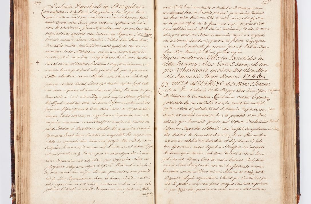 Zdjęcie nr 84 dla obiektu archiwalnego: Acta visitationis decanatuum Dobczycensis et Lipnicensis ex delegatione Cel. Principis R.D. Andrea Stanislai Kostka comitis in Załuskie Załuski, episcopi Cracoviensis ducis Severiae, per Clementem Stanislaum Kostka Herka, Phil. Doctorem et Professorem, Collegam minorem, Ecclesiae Collegiatae Boboviensis custodem, parochiae Droginensis curatum a.D. 1747 die vero 3 mensis Decembris inchoata et 1748 die 22 mensis Martii expeditae
