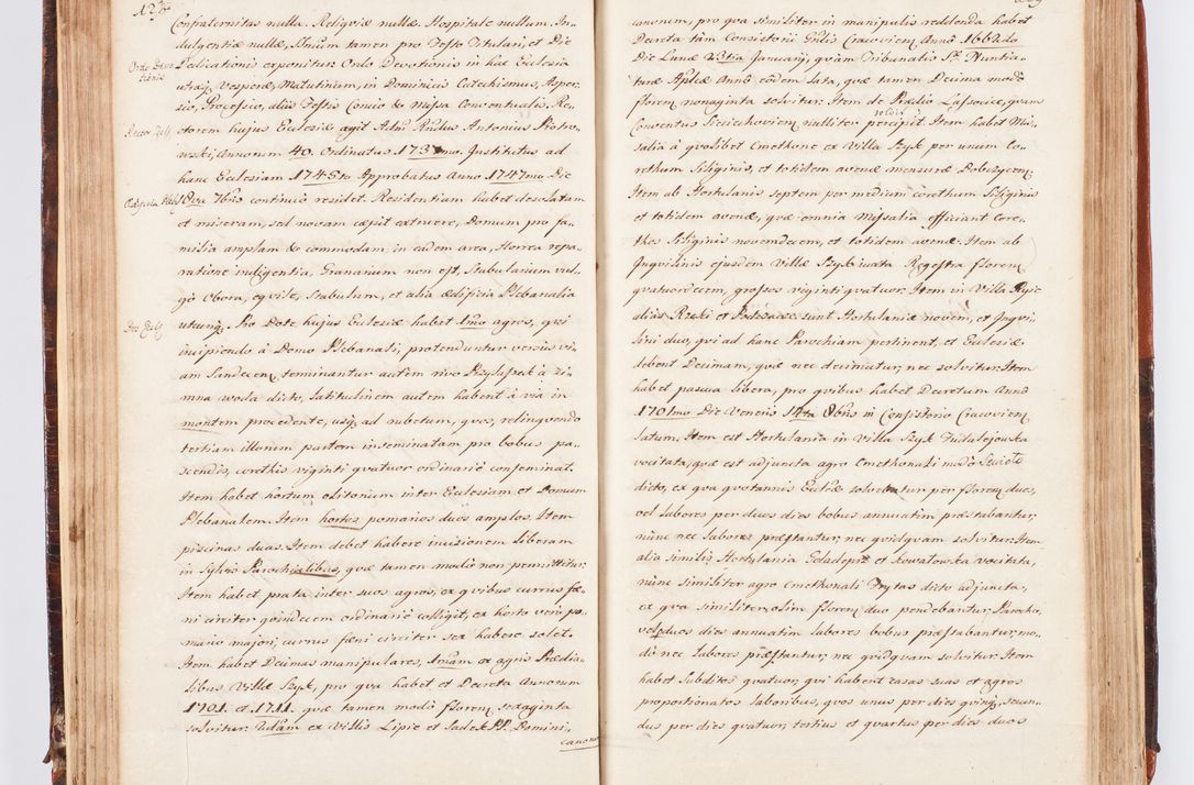 Zdjęcie nr 76 dla obiektu archiwalnego: Acta visitationis decanatuum Dobczycensis et Lipnicensis ex delegatione Cel. Principis R.D. Andrea Stanislai Kostka comitis in Załuskie Załuski, episcopi Cracoviensis ducis Severiae, per Clementem Stanislaum Kostka Herka, Phil. Doctorem et Professorem, Collegam minorem, Ecclesiae Collegiatae Boboviensis custodem, parochiae Droginensis curatum a.D. 1747 die vero 3 mensis Decembris inchoata et 1748 die 22 mensis Martii expeditae