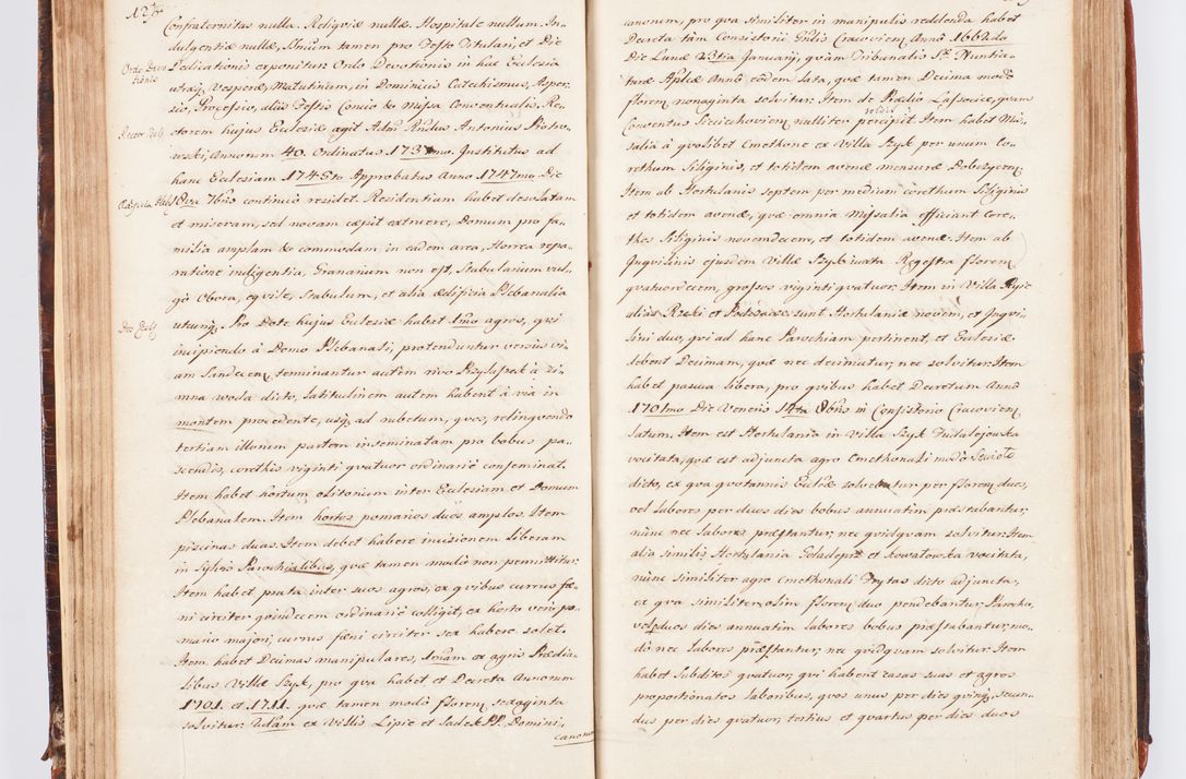 Zdjęcie nr 75 dla obiektu archiwalnego: Acta visitationis decanatuum Dobczycensis et Lipnicensis ex delegatione Cel. Principis R.D. Andrea Stanislai Kostka comitis in Załuskie Załuski, episcopi Cracoviensis ducis Severiae, per Clementem Stanislaum Kostka Herka, Phil. Doctorem et Professorem, Collegam minorem, Ecclesiae Collegiatae Boboviensis custodem, parochiae Droginensis curatum a.D. 1747 die vero 3 mensis Decembris inchoata et 1748 die 22 mensis Martii expeditae