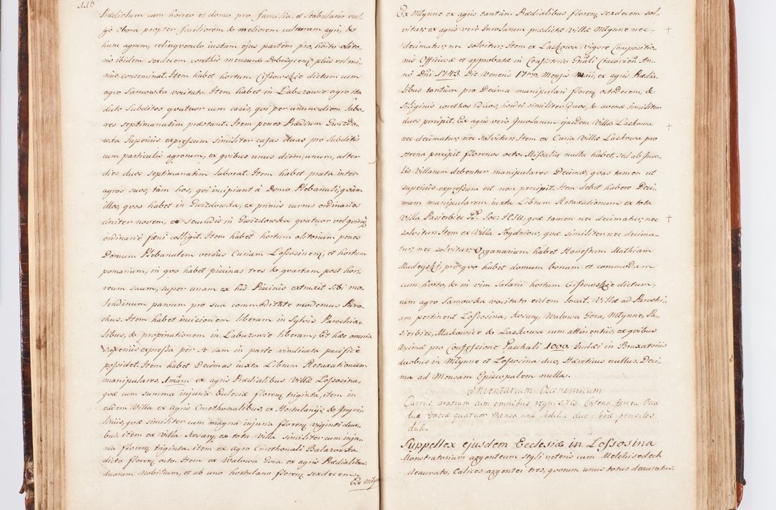 Zdjęcie nr 69 dla obiektu archiwalnego: Acta visitationis decanatuum Dobczycensis et Lipnicensis ex delegatione Cel. Principis R.D. Andrea Stanislai Kostka comitis in Załuskie Załuski, episcopi Cracoviensis ducis Severiae, per Clementem Stanislaum Kostka Herka, Phil. Doctorem et Professorem, Collegam minorem, Ecclesiae Collegiatae Boboviensis custodem, parochiae Droginensis curatum a.D. 1747 die vero 3 mensis Decembris inchoata et 1748 die 22 mensis Martii expeditae