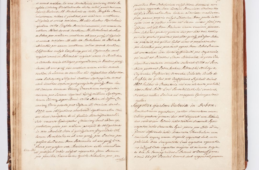 Zdjęcie nr 57 dla obiektu archiwalnego: Acta visitationis decanatuum Dobczycensis et Lipnicensis ex delegatione Cel. Principis R.D. Andrea Stanislai Kostka comitis in Załuskie Załuski, episcopi Cracoviensis ducis Severiae, per Clementem Stanislaum Kostka Herka, Phil. Doctorem et Professorem, Collegam minorem, Ecclesiae Collegiatae Boboviensis custodem, parochiae Droginensis curatum a.D. 1747 die vero 3 mensis Decembris inchoata et 1748 die 22 mensis Martii expeditae