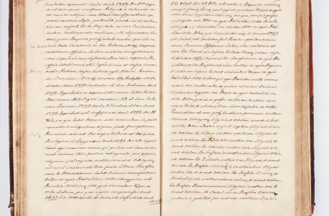 Zdjęcie nr 56 dla obiektu archiwalnego: Acta visitationis decanatuum Dobczycensis et Lipnicensis ex delegatione Cel. Principis R.D. Andrea Stanislai Kostka comitis in Załuskie Załuski, episcopi Cracoviensis ducis Severiae, per Clementem Stanislaum Kostka Herka, Phil. Doctorem et Professorem, Collegam minorem, Ecclesiae Collegiatae Boboviensis custodem, parochiae Droginensis curatum a.D. 1747 die vero 3 mensis Decembris inchoata et 1748 die 22 mensis Martii expeditae