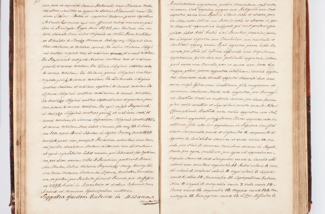 Zdjęcie nr 53 dla obiektu archiwalnego: Acta visitationis decanatuum Dobczycensis et Lipnicensis ex delegatione Cel. Principis R.D. Andrea Stanislai Kostka comitis in Załuskie Załuski, episcopi Cracoviensis ducis Severiae, per Clementem Stanislaum Kostka Herka, Phil. Doctorem et Professorem, Collegam minorem, Ecclesiae Collegiatae Boboviensis custodem, parochiae Droginensis curatum a.D. 1747 die vero 3 mensis Decembris inchoata et 1748 die 22 mensis Martii expeditae