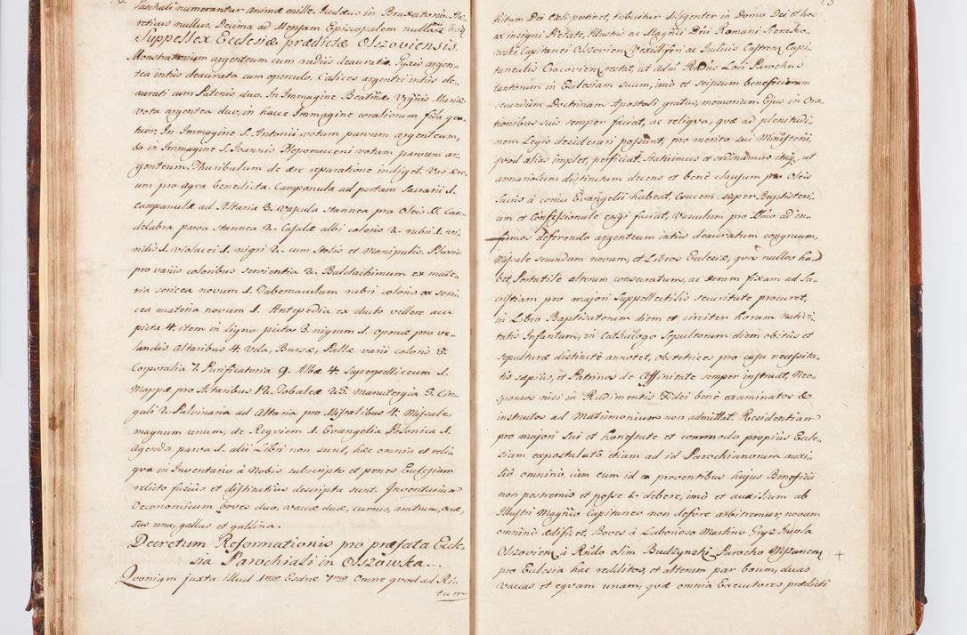 Zdjęcie nr 46 dla obiektu archiwalnego: Acta visitationis decanatuum Dobczycensis et Lipnicensis ex delegatione Cel. Principis R.D. Andrea Stanislai Kostka comitis in Załuskie Załuski, episcopi Cracoviensis ducis Severiae, per Clementem Stanislaum Kostka Herka, Phil. Doctorem et Professorem, Collegam minorem, Ecclesiae Collegiatae Boboviensis custodem, parochiae Droginensis curatum a.D. 1747 die vero 3 mensis Decembris inchoata et 1748 die 22 mensis Martii expeditae