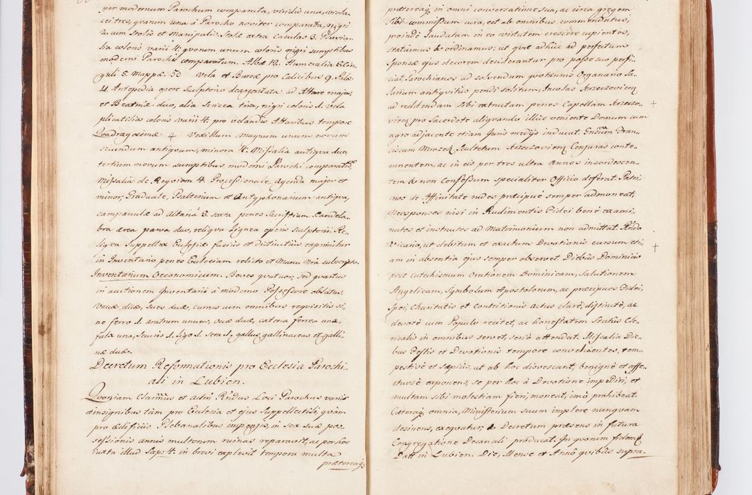 Zdjęcie nr 43 dla obiektu archiwalnego: Acta visitationis decanatuum Dobczycensis et Lipnicensis ex delegatione Cel. Principis R.D. Andrea Stanislai Kostka comitis in Załuskie Załuski, episcopi Cracoviensis ducis Severiae, per Clementem Stanislaum Kostka Herka, Phil. Doctorem et Professorem, Collegam minorem, Ecclesiae Collegiatae Boboviensis custodem, parochiae Droginensis curatum a.D. 1747 die vero 3 mensis Decembris inchoata et 1748 die 22 mensis Martii expeditae