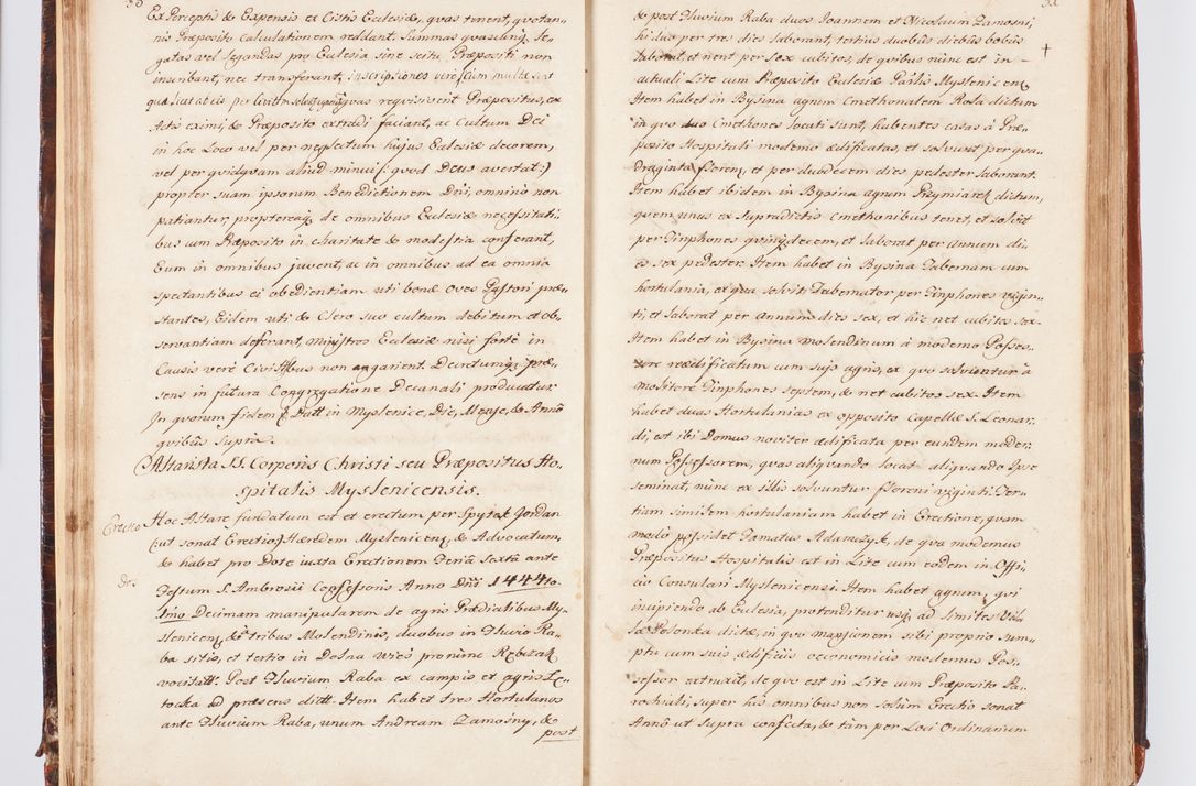 Zdjęcie nr 34 dla obiektu archiwalnego: Acta visitationis decanatuum Dobczycensis et Lipnicensis ex delegatione Cel. Principis R.D. Andrea Stanislai Kostka comitis in Załuskie Załuski, episcopi Cracoviensis ducis Severiae, per Clementem Stanislaum Kostka Herka, Phil. Doctorem et Professorem, Collegam minorem, Ecclesiae Collegiatae Boboviensis custodem, parochiae Droginensis curatum a.D. 1747 die vero 3 mensis Decembris inchoata et 1748 die 22 mensis Martii expeditae
