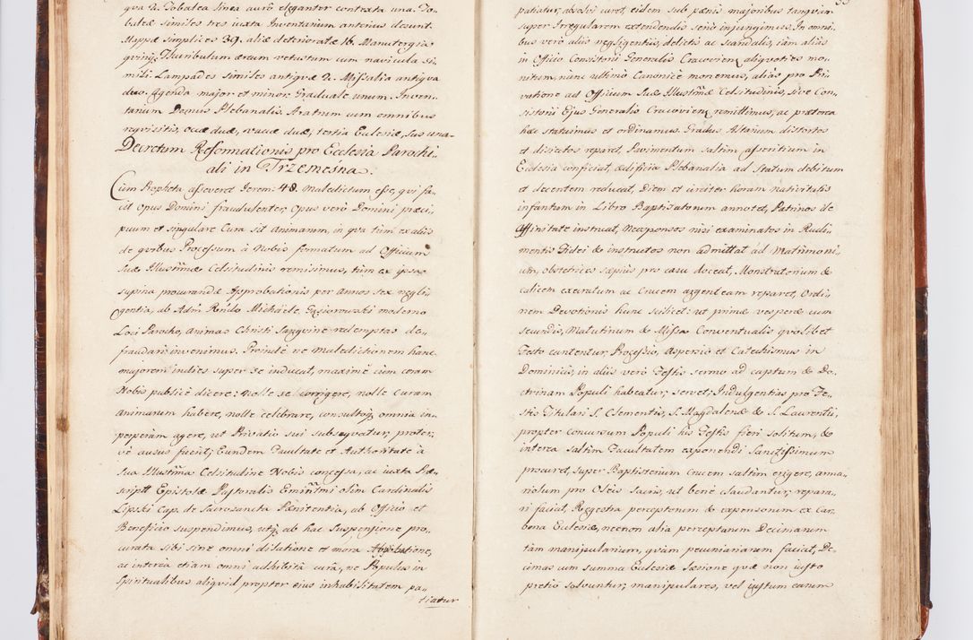 Zdjęcie nr 26 dla obiektu archiwalnego: Acta visitationis decanatuum Dobczycensis et Lipnicensis ex delegatione Cel. Principis R.D. Andrea Stanislai Kostka comitis in Załuskie Załuski, episcopi Cracoviensis ducis Severiae, per Clementem Stanislaum Kostka Herka, Phil. Doctorem et Professorem, Collegam minorem, Ecclesiae Collegiatae Boboviensis custodem, parochiae Droginensis curatum a.D. 1747 die vero 3 mensis Decembris inchoata et 1748 die 22 mensis Martii expeditae