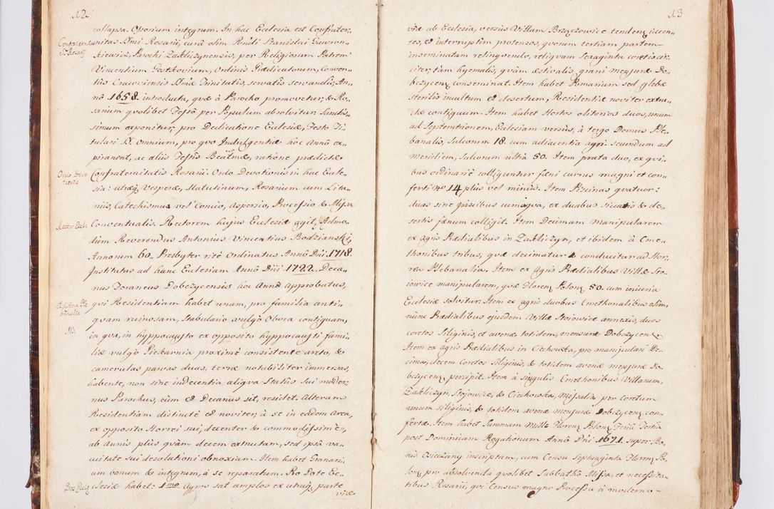 Zdjęcie nr 14 dla obiektu archiwalnego: Acta visitationis decanatuum Dobczycensis et Lipnicensis ex delegatione Cel. Principis R.D. Andrea Stanislai Kostka comitis in Załuskie Załuski, episcopi Cracoviensis ducis Severiae, per Clementem Stanislaum Kostka Herka, Phil. Doctorem et Professorem, Collegam minorem, Ecclesiae Collegiatae Boboviensis custodem, parochiae Droginensis curatum a.D. 1747 die vero 3 mensis Decembris inchoata et 1748 die 22 mensis Martii expeditae
