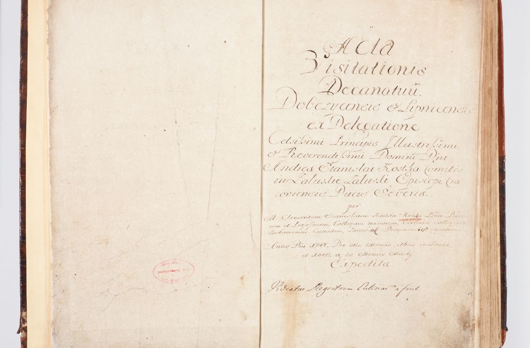 Zdjęcie nr 7 dla obiektu archiwalnego: Acta visitationis decanatuum Dobczycensis et Lipnicensis ex delegatione Cel. Principis R.D. Andrea Stanislai Kostka comitis in Załuskie Załuski, episcopi Cracoviensis ducis Severiae, per Clementem Stanislaum Kostka Herka, Phil. Doctorem et Professorem, Collegam minorem, Ecclesiae Collegiatae Boboviensis custodem, parochiae Droginensis curatum a.D. 1747 die vero 3 mensis Decembris inchoata et 1748 die 22 mensis Martii expeditae