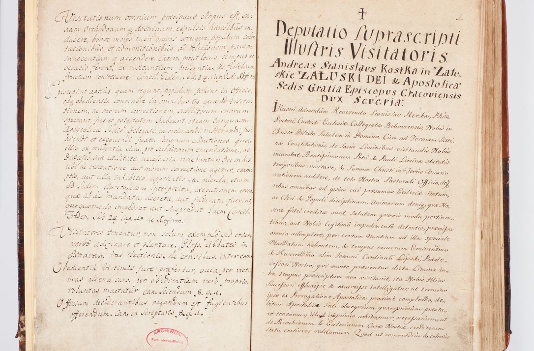 Zdjęcie nr 8 dla obiektu archiwalnego: Acta visitationis decanatuum Dobczycensis et Lipnicensis ex delegatione Cel. Principis R.D. Andrea Stanislai Kostka comitis in Załuskie Załuski, episcopi Cracoviensis ducis Severiae, per Clementem Stanislaum Kostka Herka, Phil. Doctorem et Professorem, Collegam minorem, Ecclesiae Collegiatae Boboviensis custodem, parochiae Droginensis curatum a.D. 1747 die vero 3 mensis Decembris inchoata et 1748 die 22 mensis Martii expeditae