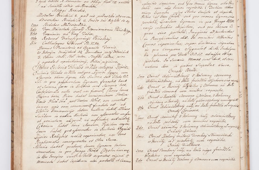 Zdjęcie nr 96 dla obiektu archiwalnego: Summarium seu descriptio status ecclesiarum et parochorum eorundem in decanatu Żywiecensi consistentium ex speciali mandato Cel. Principis R.D. Andrea Stanislai Kostka In Załuskie Załuski, episcopi Cracoviensis, ducis Severiae, per me Antonium Franciscum de Brzesie Lanckoroński, canoncium Gnesnensem, praepositum Oswiencimensem a.D. 1748 visitatarum hoc volumine comprehensum