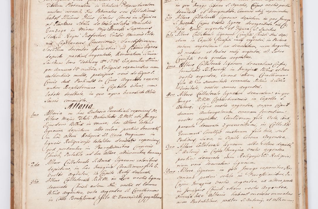 Zdjęcie nr 85 dla obiektu archiwalnego: Summarium seu descriptio status ecclesiarum et parochorum eorundem in decanatu Żywiecensi consistentium ex speciali mandato Cel. Principis R.D. Andrea Stanislai Kostka In Załuskie Załuski, episcopi Cracoviensis, ducis Severiae, per me Antonium Franciscum de Brzesie Lanckoroński, canoncium Gnesnensem, praepositum Oswiencimensem a.D. 1748 visitatarum hoc volumine comprehensum