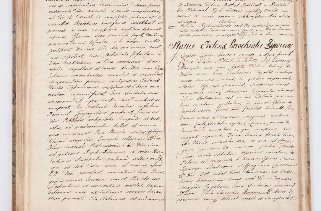 Zdjęcie nr 84 dla obiektu archiwalnego: Summarium seu descriptio status ecclesiarum et parochorum eorundem in decanatu Żywiecensi consistentium ex speciali mandato Cel. Principis R.D. Andrea Stanislai Kostka In Załuskie Załuski, episcopi Cracoviensis, ducis Severiae, per me Antonium Franciscum de Brzesie Lanckoroński, canoncium Gnesnensem, praepositum Oswiencimensem a.D. 1748 visitatarum hoc volumine comprehensum